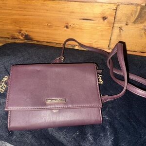 New York & Company Deep Purple Crossbody Bag
